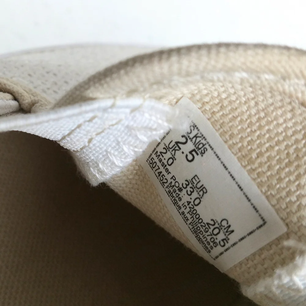 Vans Kids Off The Wall Slip On Sneakers Size 2.5 Glitter Sequin Cream Shoes
